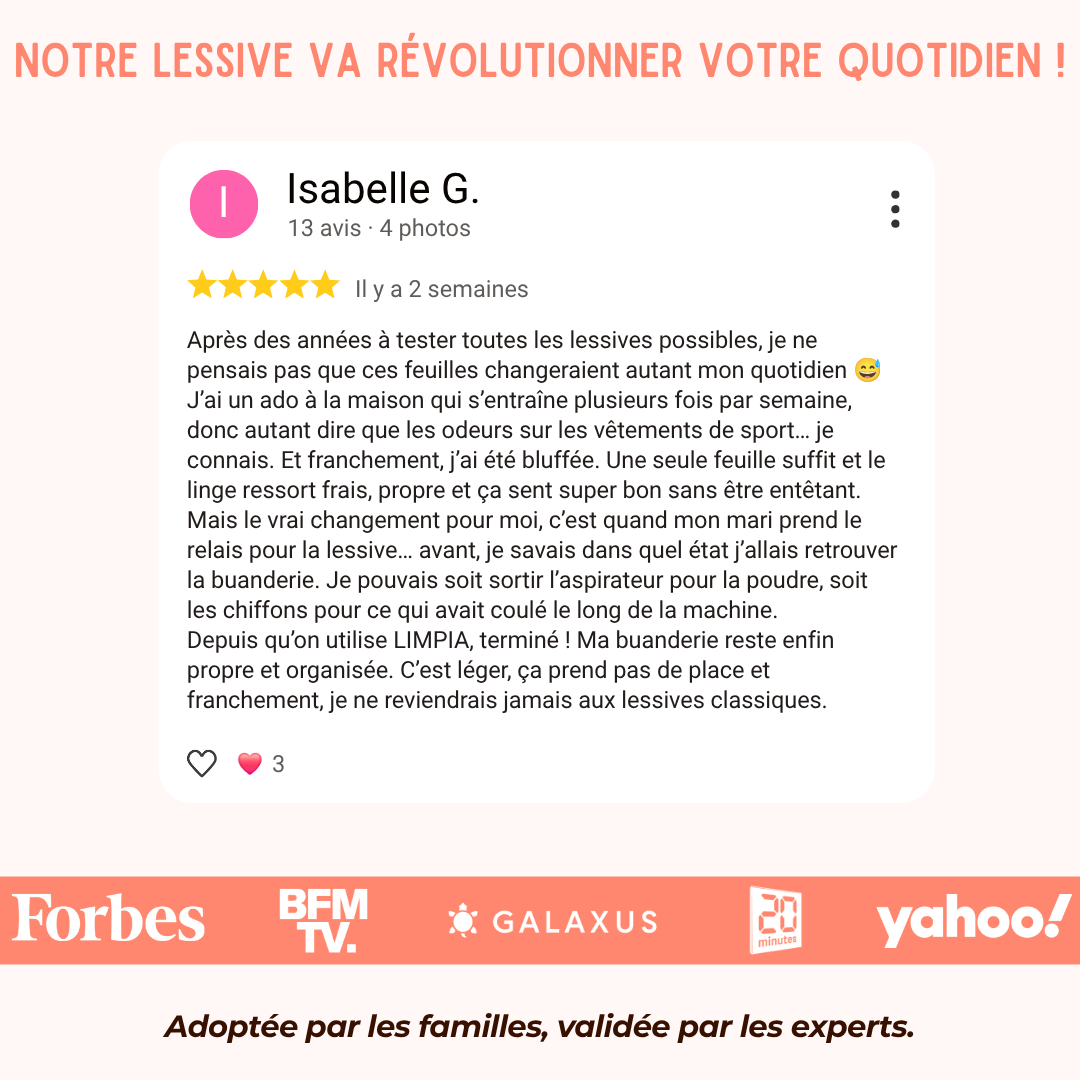 Feuilles de lessive